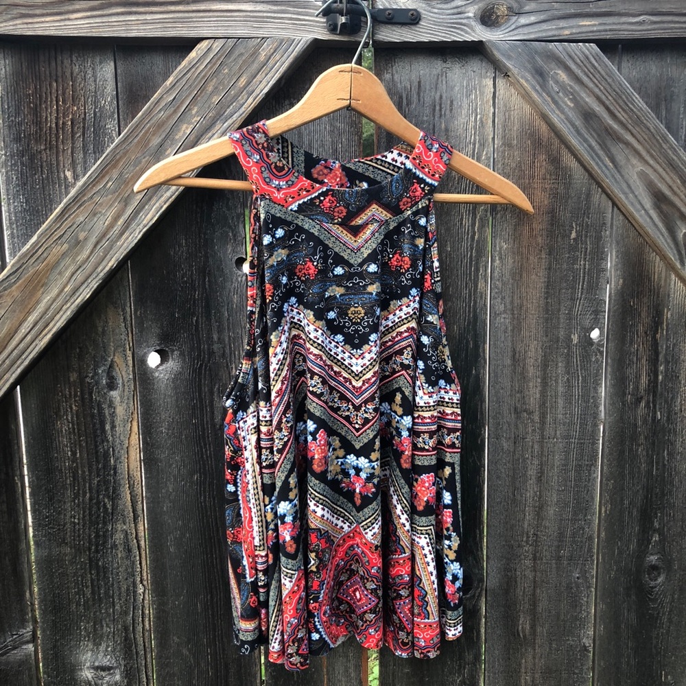 Mock turtle neck tank!
